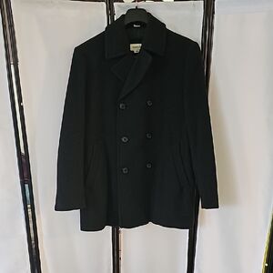 Black Double-Breasted Men's Coat